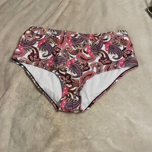 Paisley Pink swimsuit bottom size 0X